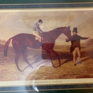 Cloverleaf Green Black Equestrian Jockey Handler JF Hering London, England NWIB